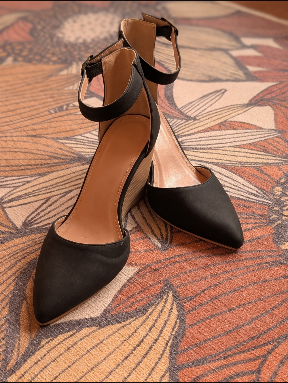 Classic Strap, Contemporary Heel Pointed-Toe Pumps